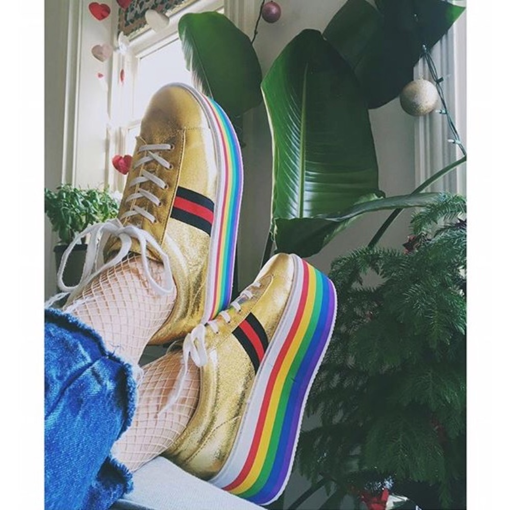 Rainbow Platform Sneakers